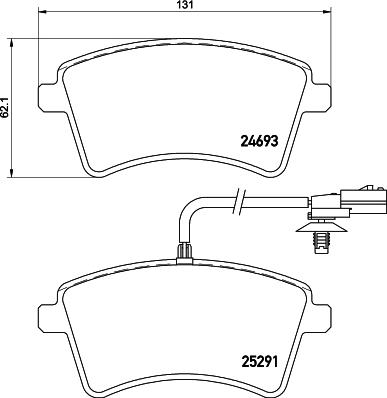 HELLA 8DB 355 016-241 - Kit pastiglie freno, Freno a disco www.autoricambit.com