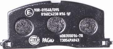 HELLA 8DB 355 016-781 - Kit pastiglie freno, Freno a disco www.autoricambit.com