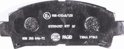 HELLA 8DB 355 016-721 - Kit pastiglie freno, Freno a disco www.autoricambit.com