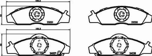 HELLA 8DB 355 010-941 - Kit pastiglie freno, Freno a disco www.autoricambit.com