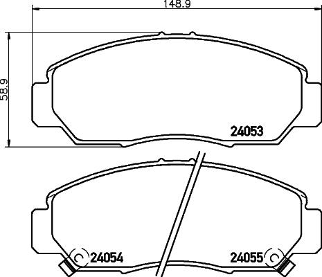 HELLA 8DB 355 010-981 - Kit pastiglie freno, Freno a disco www.autoricambit.com