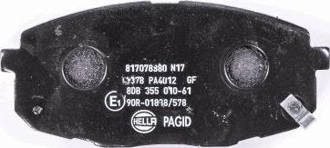 HELLA 8DB 355 010-611 - Kit pastiglie freno, Freno a disco www.autoricambit.com