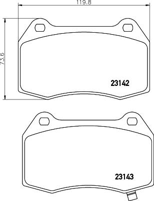 HELLA 8DB 355 010-681 - Kit pastiglie freno, Freno a disco www.autoricambit.com