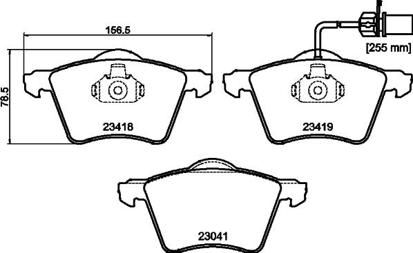 HELLA 8DB 355 010-631 - Kit pastiglie freno, Freno a disco www.autoricambit.com