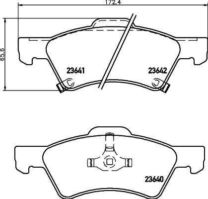 HELLA 8DB 355 010-061 - Kit pastiglie freno, Freno a disco www.autoricambit.com