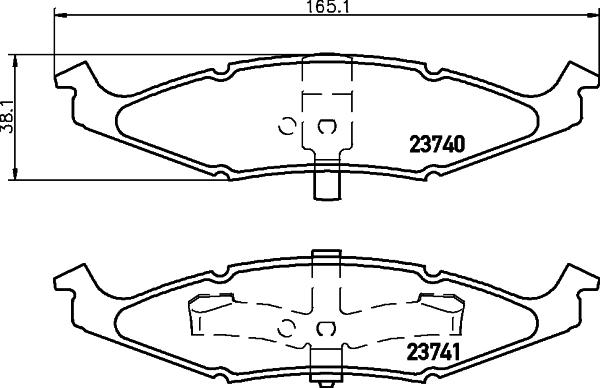 HELLA 8DB 355 010-081 - Kit pastiglie freno, Freno a disco www.autoricambit.com