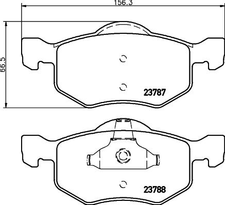 HELLA 8DB 355 010-141 - Kit pastiglie freno, Freno a disco www.autoricambit.com