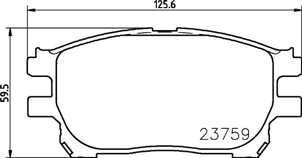 HELLA 8DB 355 010-111 - Kit pastiglie freno, Freno a disco www.autoricambit.com