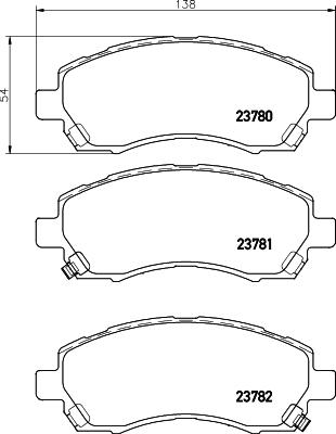 HELLA 8DB 355 010-121 - Kit pastiglie freno, Freno a disco www.autoricambit.com