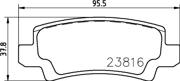 HELLA 8DB 355 010-841 - Kit pastiglie freno, Freno a disco www.autoricambit.com