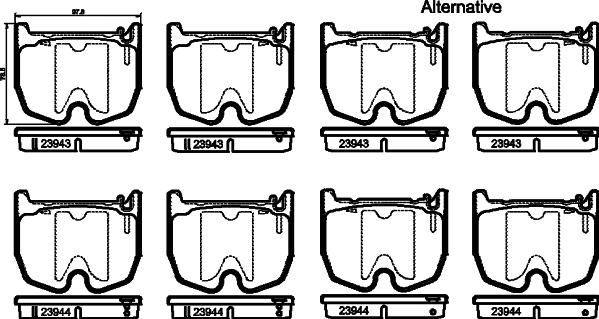 HELLA 8DB 355 010-381 - Kit pastiglie freno, Freno a disco www.autoricambit.com