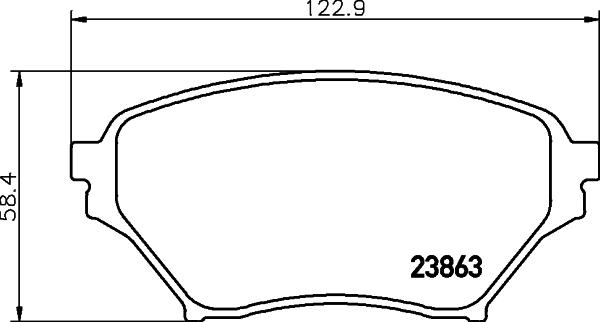 HELLA 8DB 355 010-261 - Kit pastiglie freno, Freno a disco www.autoricambit.com