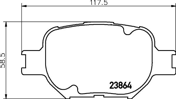 HELLA 8DB 355 010-201 - Kit pastiglie freno, Freno a disco www.autoricambit.com