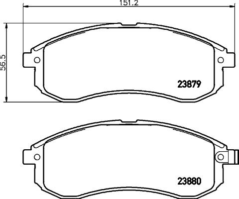 HELLA 8DB 355 010-281 - Kit pastiglie freno, Freno a disco www.autoricambit.com