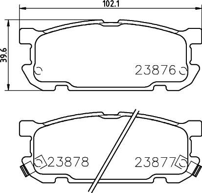 HELLA 8DB 355 010-271 - Kit pastiglie freno, Freno a disco www.autoricambit.com