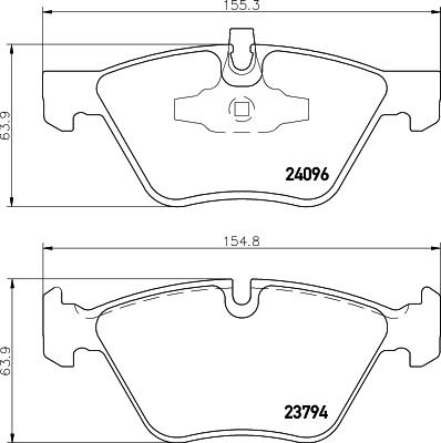 HELLA 8DB 355 011-941 - Kit pastiglie freno, Freno a disco www.autoricambit.com