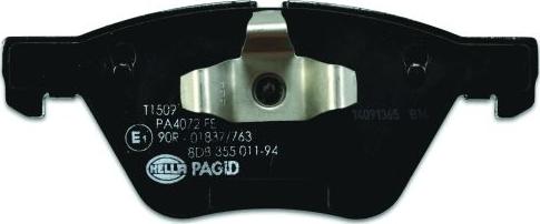 HELLA 8DB 355 011-941 - Kit pastiglie freno, Freno a disco www.autoricambit.com