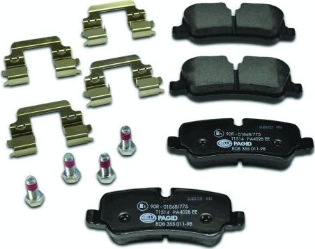 HELLA 8DB 355 011-981 - Kit pastiglie freno, Freno a disco www.autoricambit.com