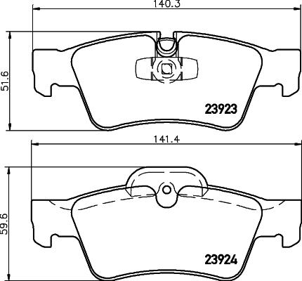 HELLA 8DB 355 011-421 - Kit pastiglie freno, Freno a disco www.autoricambit.com