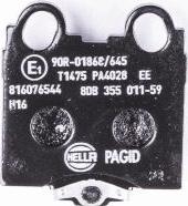 HELLA 8DB 355 011-591 - Kit pastiglie freno, Freno a disco www.autoricambit.com