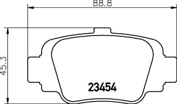 HELLA 8DB 355 011-551 - Kit pastiglie freno, Freno a disco www.autoricambit.com