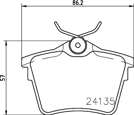 HELLA 8DB 355 011-501 - Kit pastiglie freno, Freno a disco www.autoricambit.com