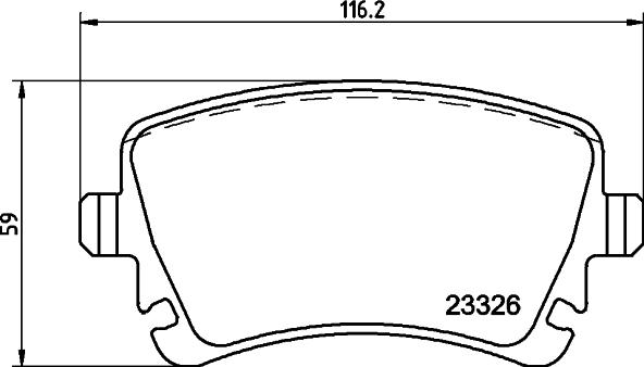 HELLA 8DB 355 011-531 - Kit pastiglie freno, Freno a disco www.autoricambit.com