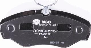 HELLA 8DB 355 011-091 - Kit pastiglie freno, Freno a disco www.autoricambit.com