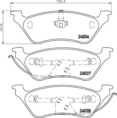 HELLA 8DB 355 011-061 - Kit pastiglie freno, Freno a disco www.autoricambit.com