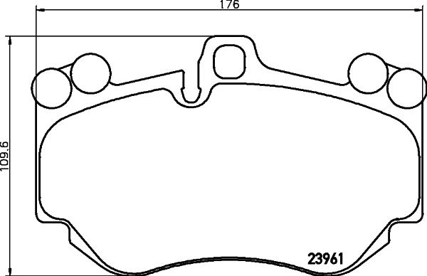 HELLA 8DB 355 011-011 - Kit pastiglie freno, Freno a disco www.autoricambit.com