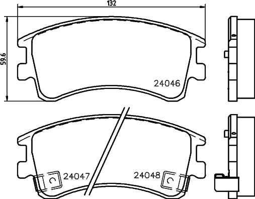 HELLA 8DB 355 011-141 - Kit pastiglie freno, Freno a disco www.autoricambit.com