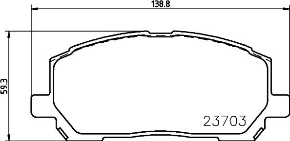 HELLA 8DB 355 011-161 - Kit pastiglie freno, Freno a disco www.autoricambit.com