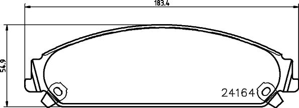 HELLA 8DB 355 011-891 - Kit pastiglie freno, Freno a disco www.autoricambit.com