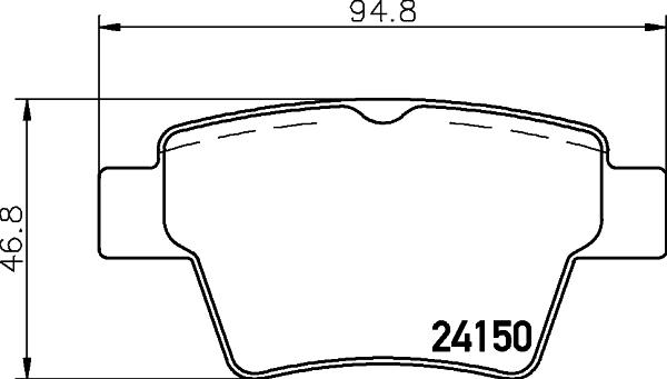 HELLA 8DB 355 011-821 - Kit pastiglie freno, Freno a disco www.autoricambit.com