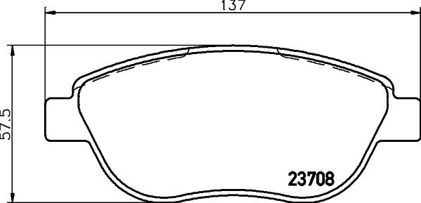 HELLA 8DB 355 011-331 - Kit pastiglie freno, Freno a disco www.autoricambit.com