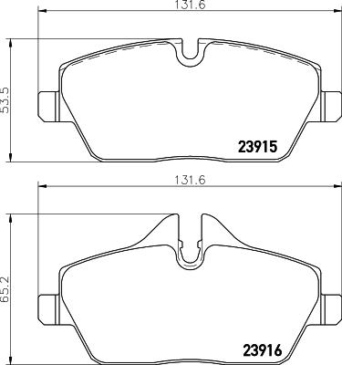 HELLA 8DB 355 031-211 - Kit pastiglie freno, Freno a disco www.autoricambit.com