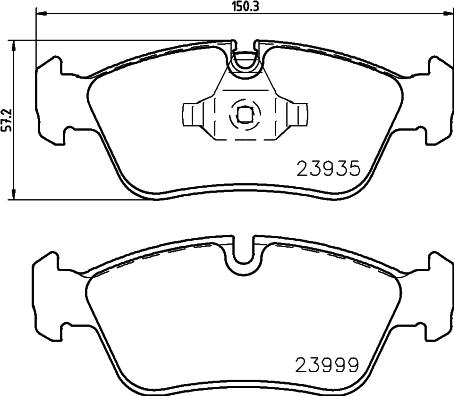 HELLA 8DB 355 011-281 - Kit pastiglie freno, Freno a disco www.autoricambit.com