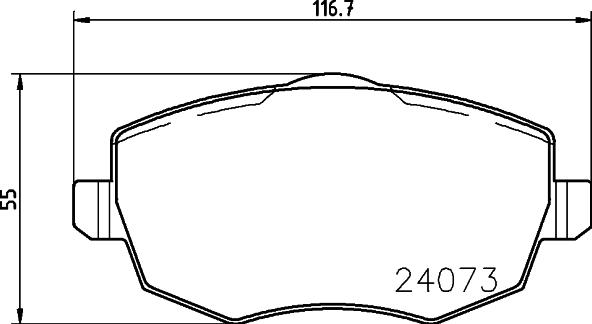 HELLA 8DB 355 011-221 - Kit pastiglie freno, Freno a disco www.autoricambit.com