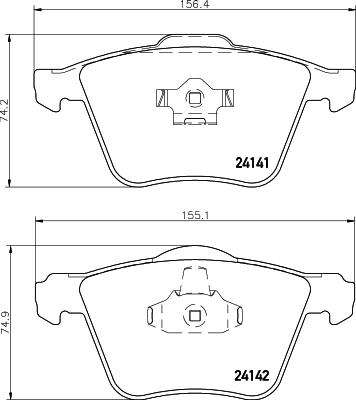 HELLA 8DB 355 011-721 - Kit pastiglie freno, Freno a disco www.autoricambit.com