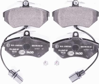 HELLA 8DB 355 018-451 - Kit pastiglie freno, Freno a disco www.autoricambit.com