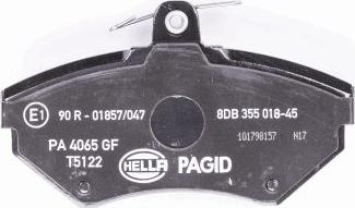 HELLA 8DB 355 018-451 - Kit pastiglie freno, Freno a disco www.autoricambit.com