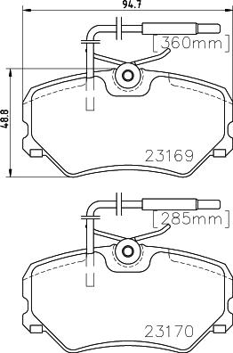 HELLA 8DB 355 018-401 - Kit pastiglie freno, Freno a disco www.autoricambit.com