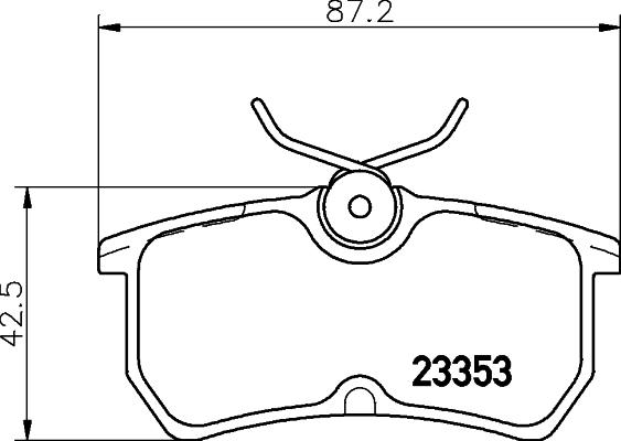 HELLA 8DB 355 018-411 - Kit pastiglie freno, Freno a disco www.autoricambit.com