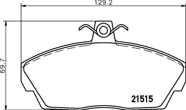 HELLA 8DB 355 018-431 - Kit pastiglie freno, Freno a disco www.autoricambit.com