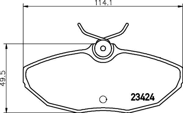 HELLA 8DB 355 018-561 - Kit pastiglie freno, Freno a disco www.autoricambit.com