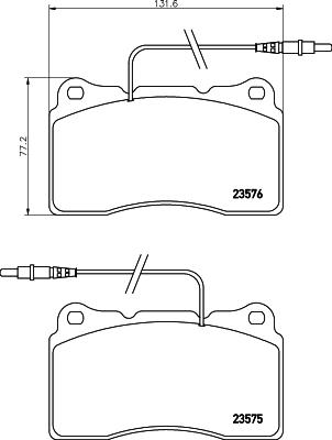 HELLA 8DB 355 018-671 - Kit pastiglie freno, Freno a disco www.autoricambit.com