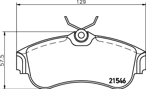 HELLA 8DB 355 018-011 - Kit pastiglie freno, Freno a disco www.autoricambit.com