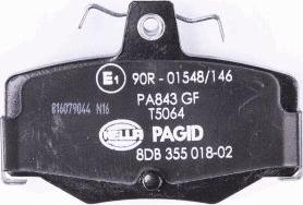 HELLA 8DB 355 018-021 - Kit pastiglie freno, Freno a disco www.autoricambit.com