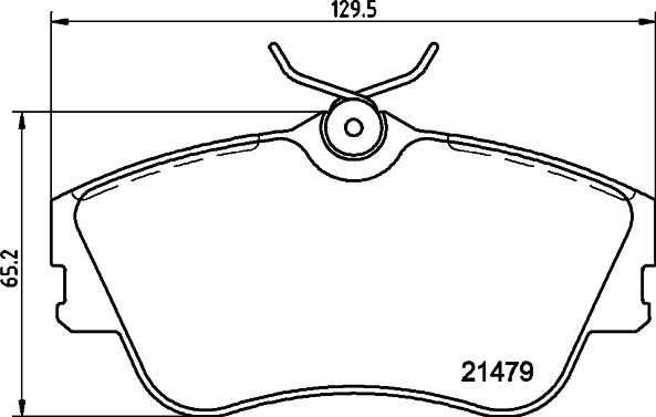 HELLA 8DB 355 018-071 - Kit pastiglie freno, Freno a disco www.autoricambit.com