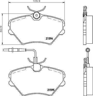 HELLA 8DB 355 018-191 - Kit pastiglie freno, Freno a disco www.autoricambit.com